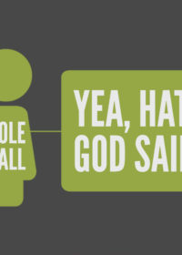 Role Call, Part 2: Yea, Hath God Said?