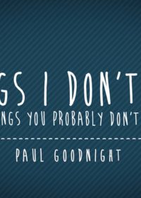 Things I Don’t Like (And Other Things You Probably Don’t Care About)